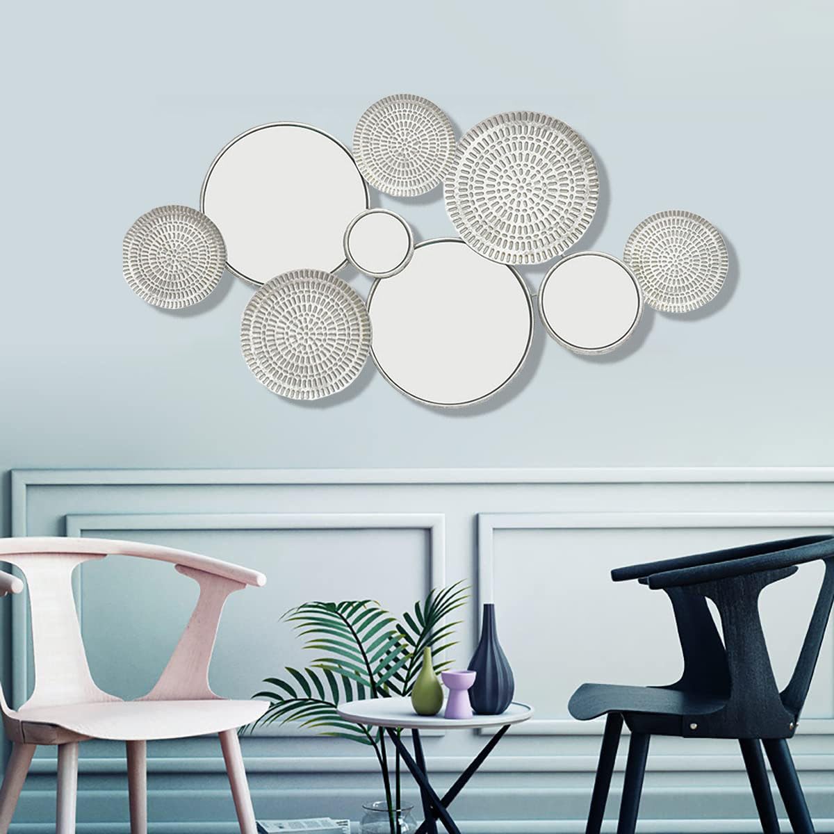 おしゃれ 幾何学模様 壁掛けウォールミラー 楽天市場】幾何学模様（壁掛け｜鏡）：インテリア・寝具・収納の通販